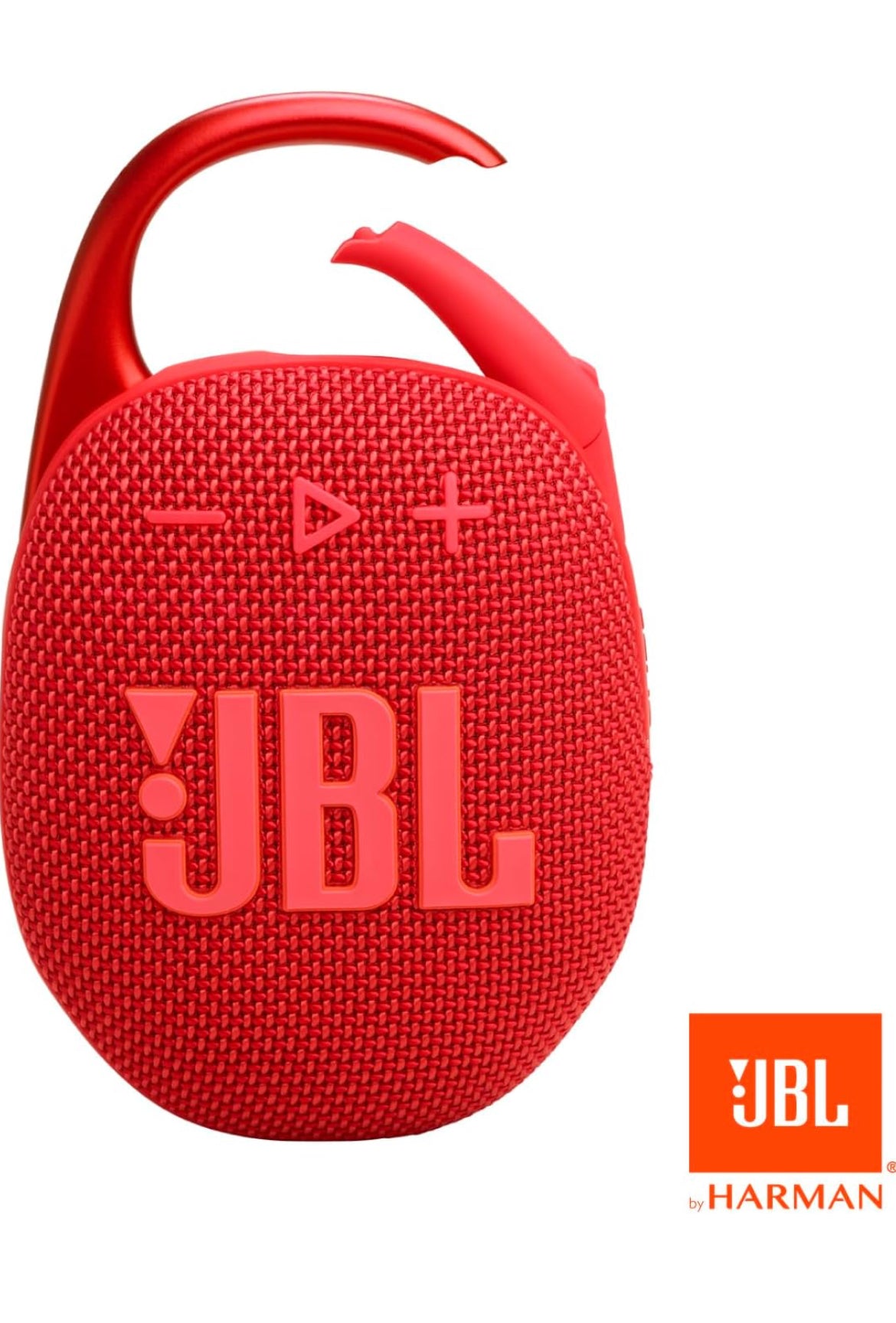 JBL Clip 5 - Ultra-Portable, Waterproof & Dustproof Bluetooth Speaker, Big Pro Sound with Punchy bass - (Red)