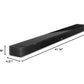 Bose Smart Ultra Soundbar, Surround System Dolby Atmos Plus Alexa and Google Voice - Black