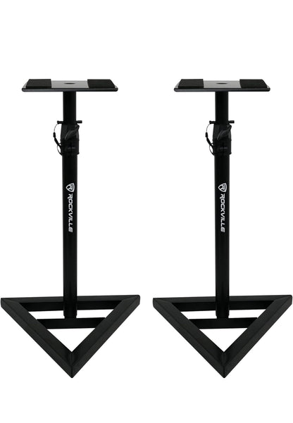 Rockville Paar APM6C 6.5" 2-rigting 350 Watt Aangedrewe USB Ateljeemonitors+Stande+Pads