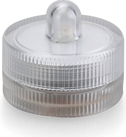 Halloween Lights Submersible LED Lights Battery Powered Underwater Waterproof LED Tea Light for Events Home Decor Lighting - (White)