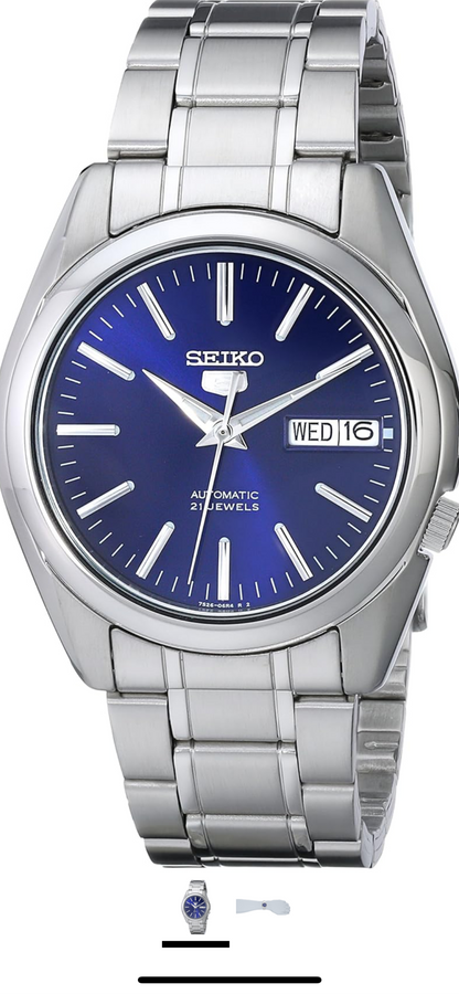 Seiko 5 Manshorlosie van vlekvrye staal