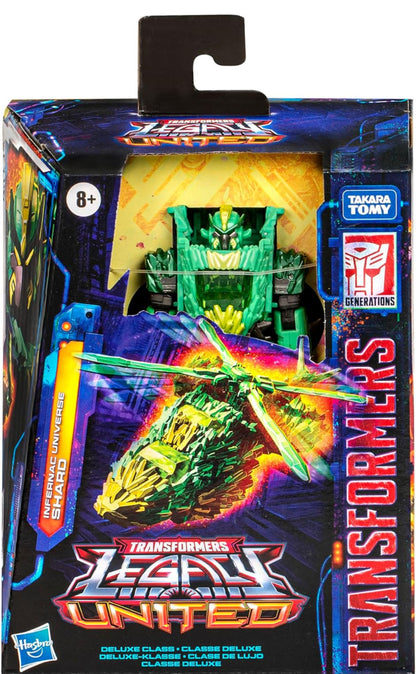 Transformers Legacy United Deluxe Klas 5.5 duim Infernac Heelal Shard - Omskepbare Aksiefiguur (8+)