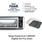 Ninja SP101 Digital Air Fry Countertop Oven with 8-in-1 Functionality, Flip Up & Away Capability for Storage Space, with Air Fry Basket, Wire Rack & Crumb Tray, Silver