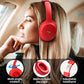 Hybrid Active Noise Cancelling Headphones, Wireless Over Ear Bluetooth, 40H Playtime, Hi-Res Audio Custom EQ, Comfort Fit Ear Cups (Red)