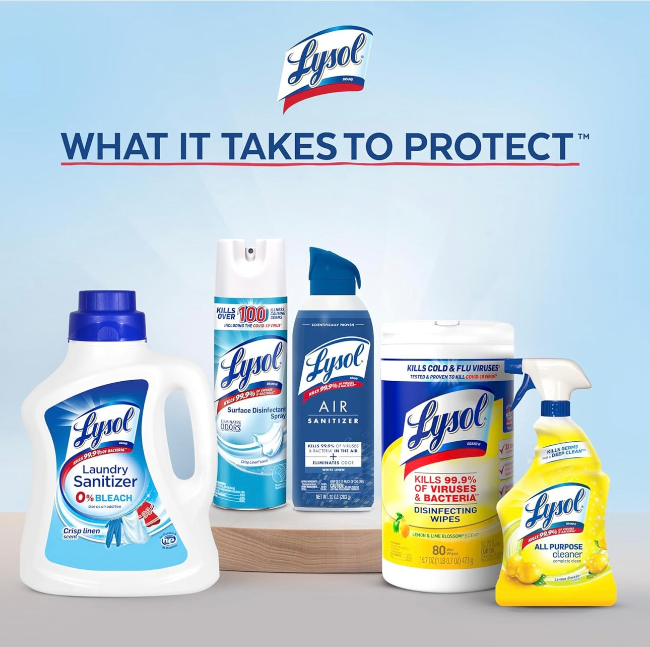 Lysol Ontsmettingssproei, Saniterende en Antibakteriese Sproei, Vir Ontsmetting en Ontgeuring, Suurlemoen Briesie, 19 Vloeistof Onse (Pak van 2), Verpakking Kan Verskil