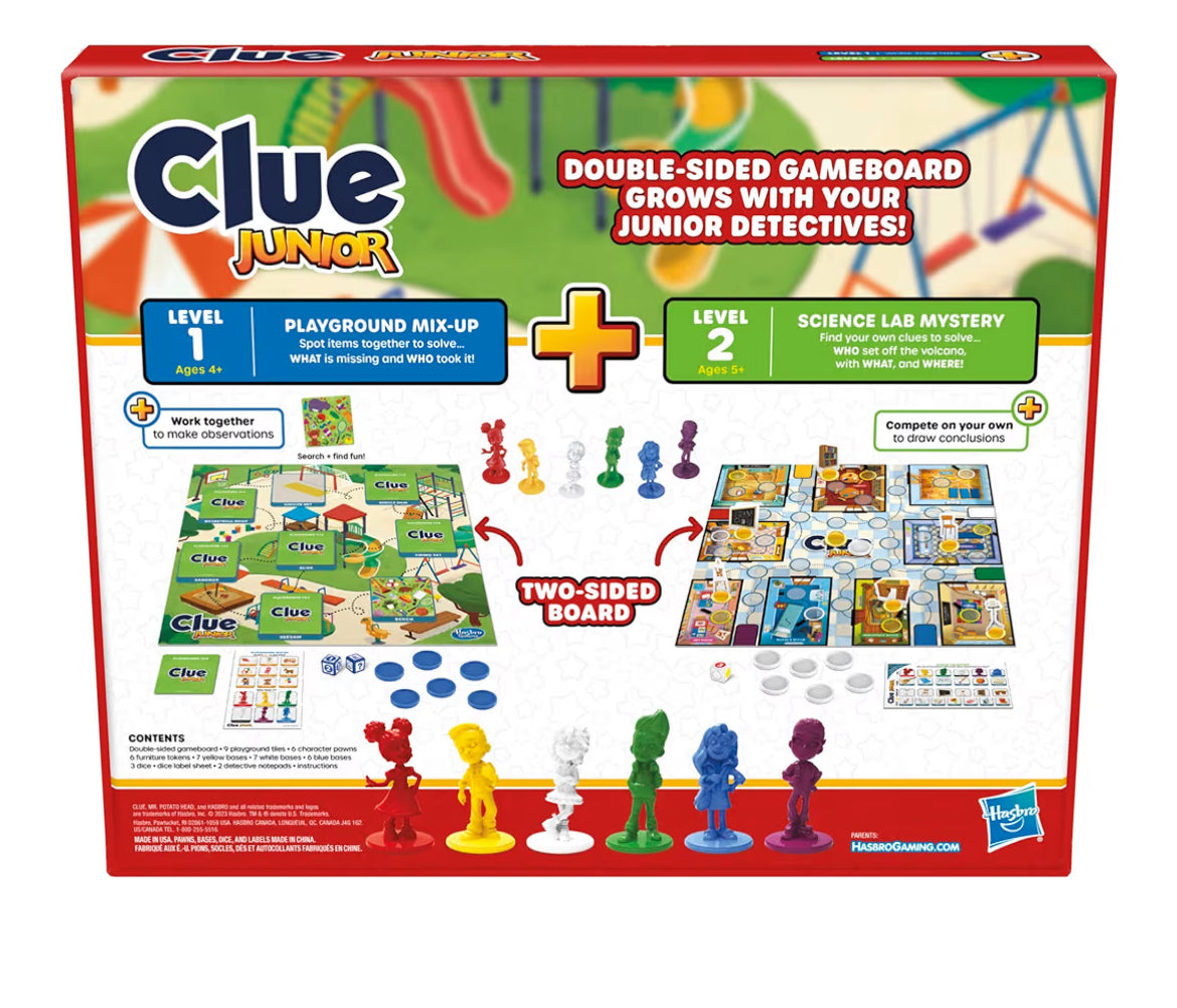 New Hasbro Clue Junior Plus Mystery Board Game