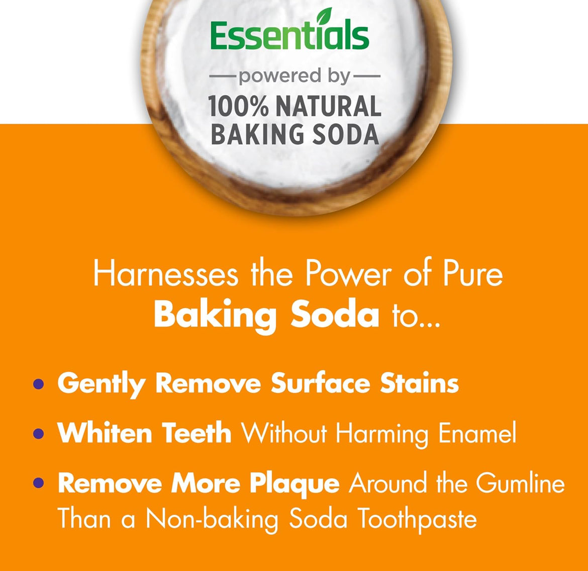 ARM & HAMMER Essentials Fluoride-Free Toothpaste Whiten + Activated Charcoal (Pack of 4)4.3oz - Clean Mint