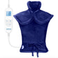 Back Heating Pad for Back Pain Relief - Neck and Shoulder Heat Pad, Auto Shut Off (Dark Blue)