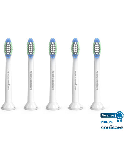Philips Sonicare Oorspronklike SimplyClean Vervangings-tandeborselkoppe, 5 Borselkoppe, Wit, HX6015/03