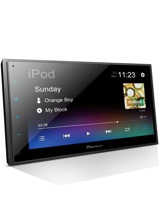 Pioneer 6.8" Capacitive Touchscreen Double Din Car StereoDigital Multimedia Receiver, Alexa, Bluetooth, Backup Camera, USB, FLAC, MIXTRAX, AM/FM Radio, Short Chassis, 13-Band EQ