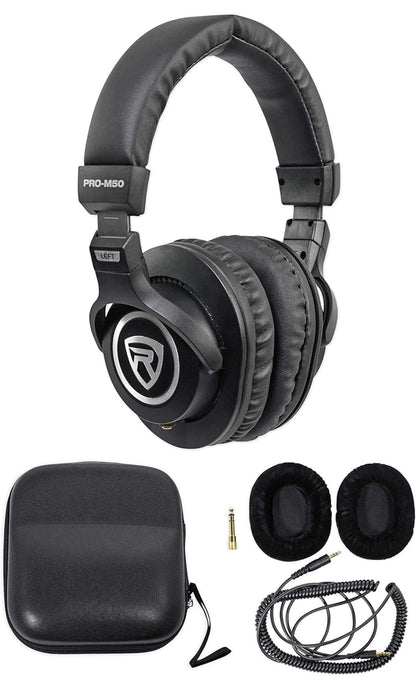 Rockville Apm6c 6.5" 2-rigting 350W Aktiewe/Aangedrewe USB Studio Monitor Luidsprekerpaar