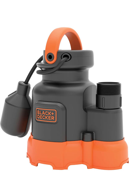Black+Decker 1/4 HP Dompel-Opgaarpomp, Pomp tot 2300 GPH