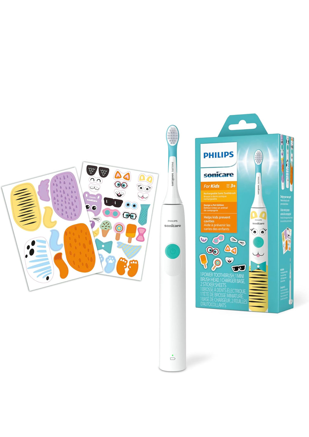 Philips Sonicare for Kids Design a Pet Edition, met Koord, HX3601
