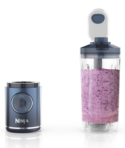 Ninja Blast Max, Portable Blender + Twist & Go, Personal Smoothie, Blend, Ice Crush, 3 Programs, Cordless, 22 oz - NAVY, BC251NV