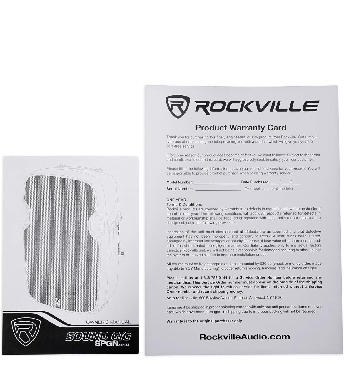 Rockville SPGN108 10" Passive 800 Watt DJ PA Speaker Lightweight Cabinet 8 Ohm