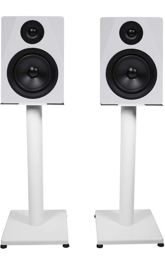 Rockville Pair APM5W 5.25" 250w Aangedrewe USB Studio Monitor Luidsprekers+21" Standerds