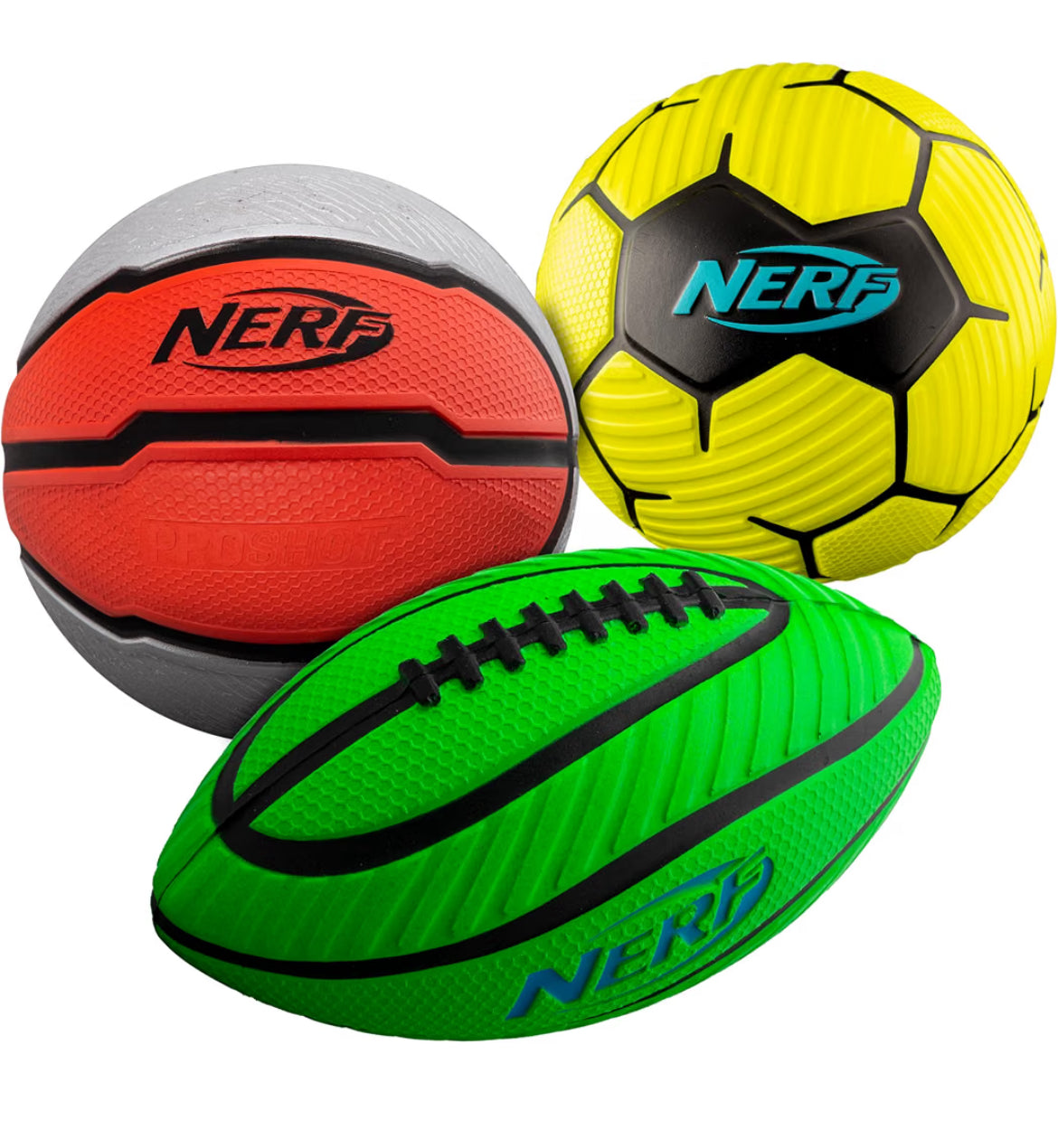 Nerf Mini Foam Sports Ball Set - 3 Pack