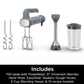 Ninja CI105BRN Foodi Power Mixer System, 750-Peak-Watt Immersion Blender and Hand Mixer - Sea Salt Gray