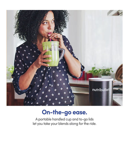 NutriBullet Rx Blender, Warm- en Koueblender, 1700W, 1L Jug & 30oz Beker, Onttrekerlem - Swart