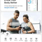 Scale for Body Weight w/ BMI, Body Fat, Muscle Mass, Bluetooth, 13 Metrics Large Display, Support App Connection (Black)