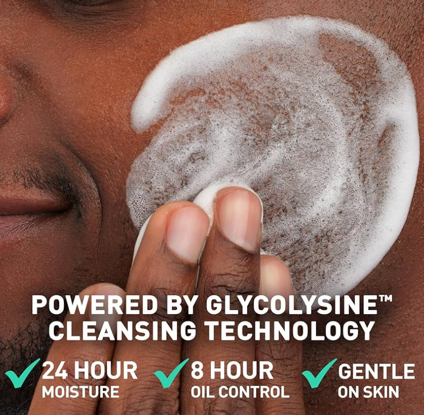 CeraVe Balancing Air Foam Gesigwas vir Kombinasievel, 8Uur Oliebeheer + 24Uur Hidrasie met Glikolisien & 3 Essensiële Seramiede (237ml)