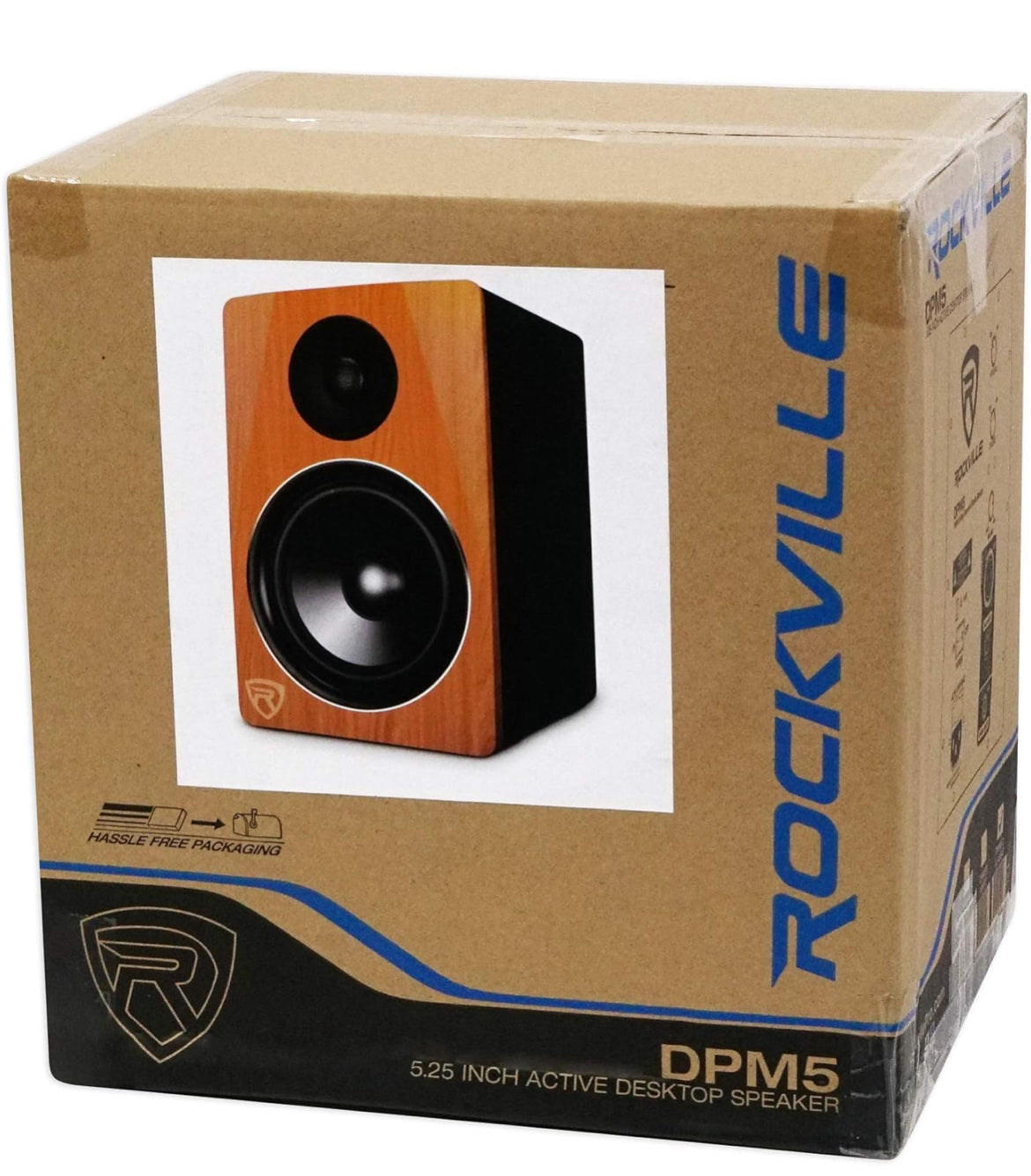 Rockville (2) DPM5C Dual Powered 5.25" 300 Watt Active Studio Monitor Speakers