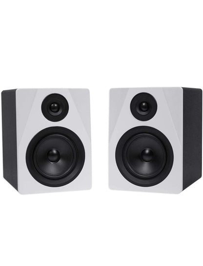 Rockville Pair APM5W 5.25" 250w Aangedrewe USB Studio Monitor Luidsprekers+29" Staanders