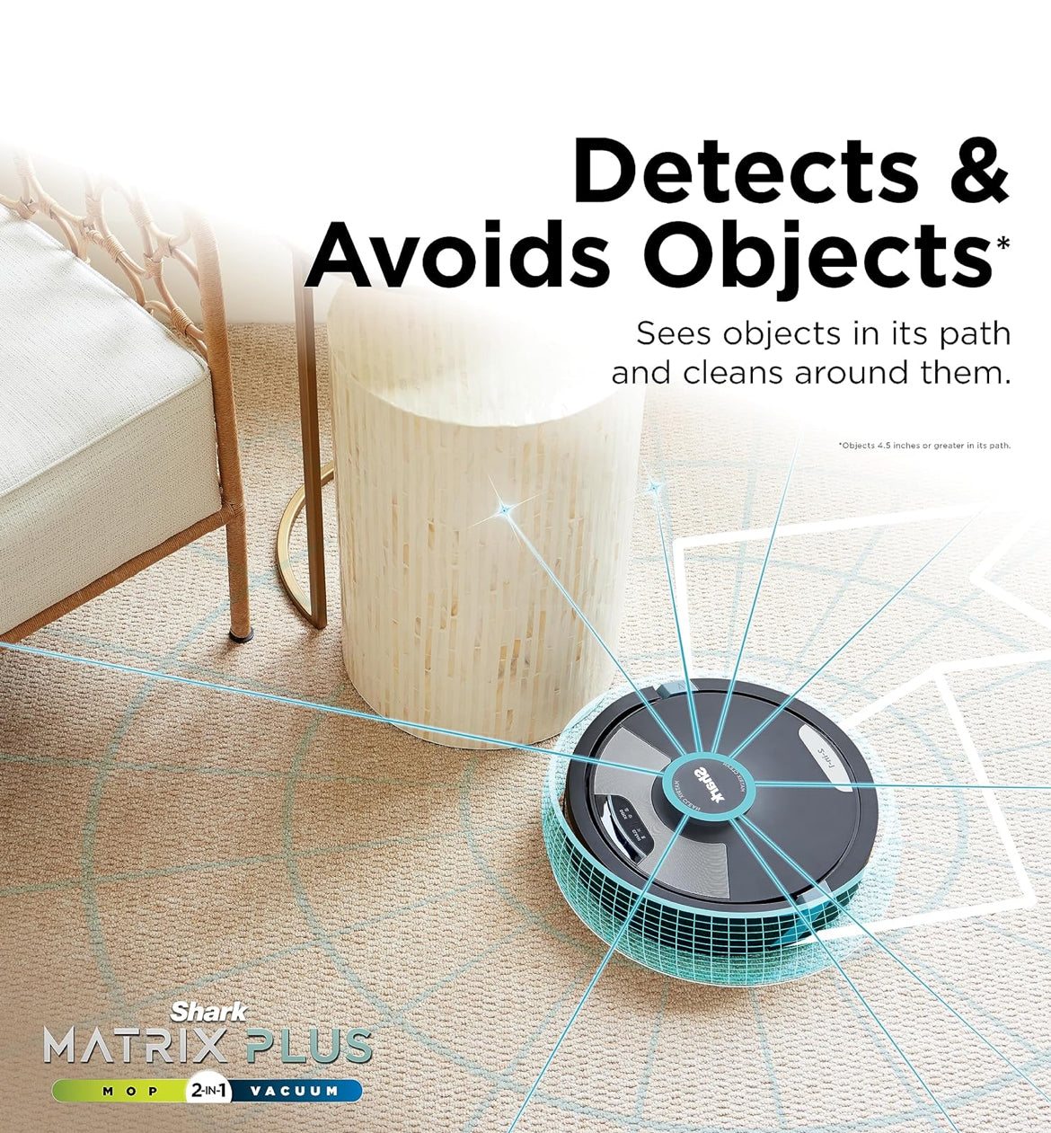 Shark Matrix Plus 2in1 Robot Vacuum & Mop with Sonic Mopping, Matrix Clean - WIFI