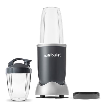 NutriBullet Persoonlike Versapper 600 Watt vir Skuddrankies, Smoothies, Kosvoorbereiding en Bevrore Versapping, 710ml - Grys