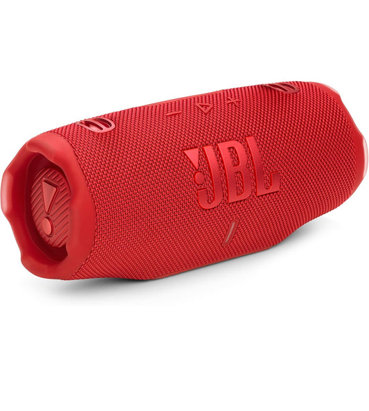 JBL Charge 6 - Portable Waterproof & Drop-Proof Bluetooth Speaker with a Sturdy/Removable Carrying Strap (Red)