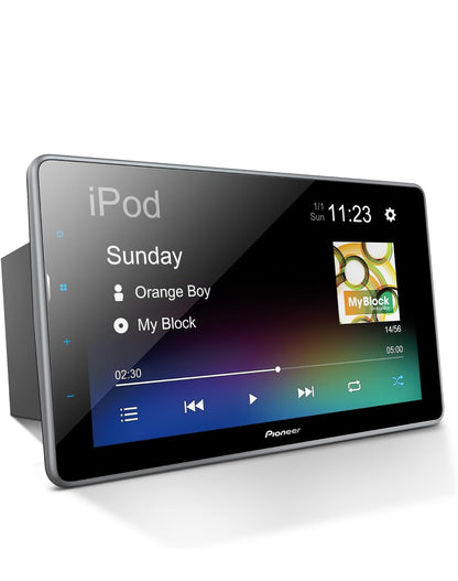 Pioneer DMH-T450EX 9" Capacitive Touchscreen Floating Display Car Stereo
Digital Multimedia Receiver, Alexa, Bluetooth, Backup Camera, FLAC, Short Chassis, USB, AM/FM Radio, 13-Band EQ, RCA Preouts