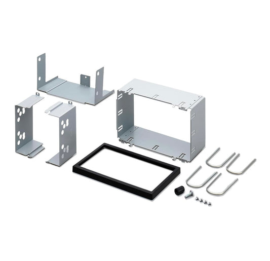 Dubbel DIN Installasie Kit vir Pioneer ADT-VA133 Sluit Inbouraam, 2 DIN Onderstelhakies en Sierring In, Gerieflike Installasie, Pas Meeste 2 DIN In-Dash Ontvangerprodukte