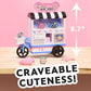 Just Play Disney Munchlings Candy Cart Playset w/ Lights (13-Pieces) Color Change and Scented Figures