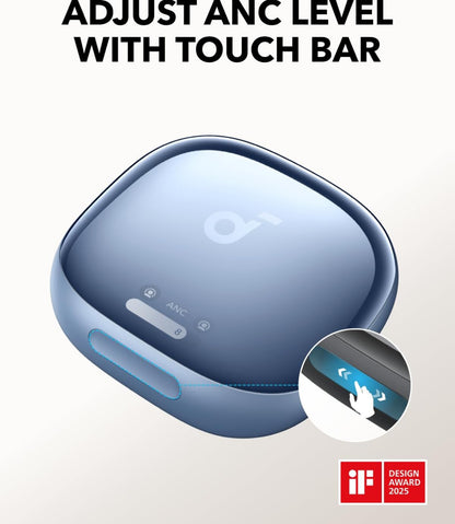 Soundcore Liberty 4 Pro by Anker, Noise Cancelling Wireless Earbuds, 7-Sensor and Real-Time Adaptive Noise Cancelling, 2× Faster Charging, Studio-Level Hi-Fi Music, Clear Calls with 6 Mics and AI