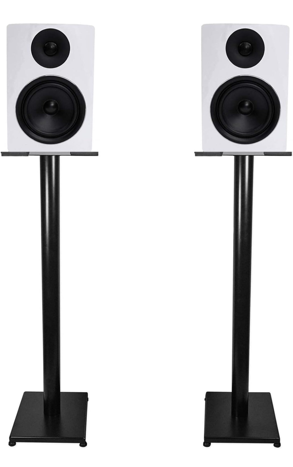 Rockville Pair APM6W 6.5" 350 Watt USB Studio Monitor Speakers+Black 37" Stands