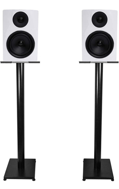 Rockville Pair APM6W 6.5" 350 Watt USB Studio Monitor Luidsprekers+Swart 37" Staanders