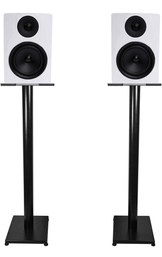Rockville Pair APM6W 6.5" 350 Watt USB Studio Monitor Luidsprekers+Swart 37" Staanders