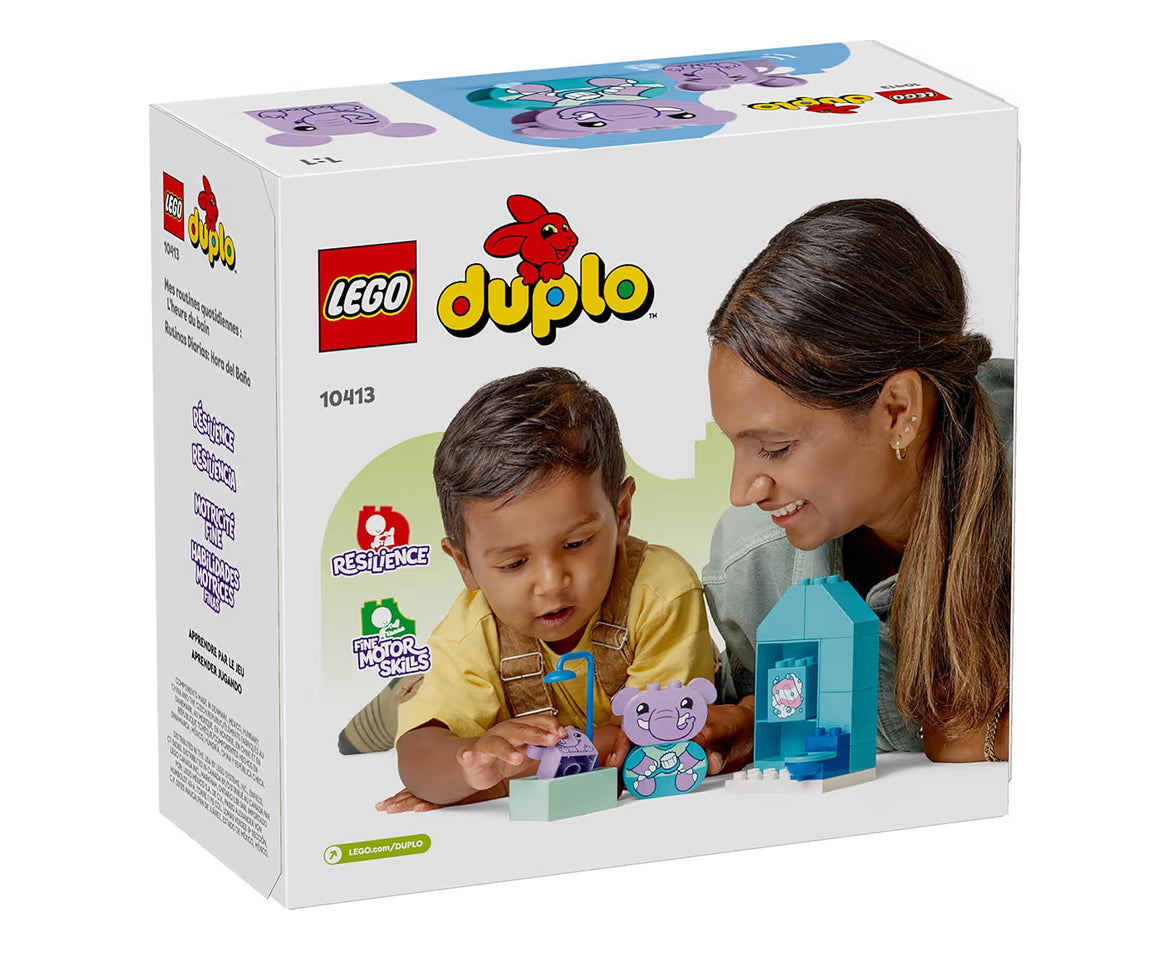 LEGO DUPLO My First Daily Routines: Badtyd-speelstel sluit 2 olifantspeelgoed in