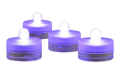 KITOSUN Submersible LED Lights cr2032 Battery Powered Underwater Waterproof LED Tea Light Candles for Events Wedding Centerpieces Vase Floral Xmas Holidays Home Decor Lighting(Pack of 12) (Purple)