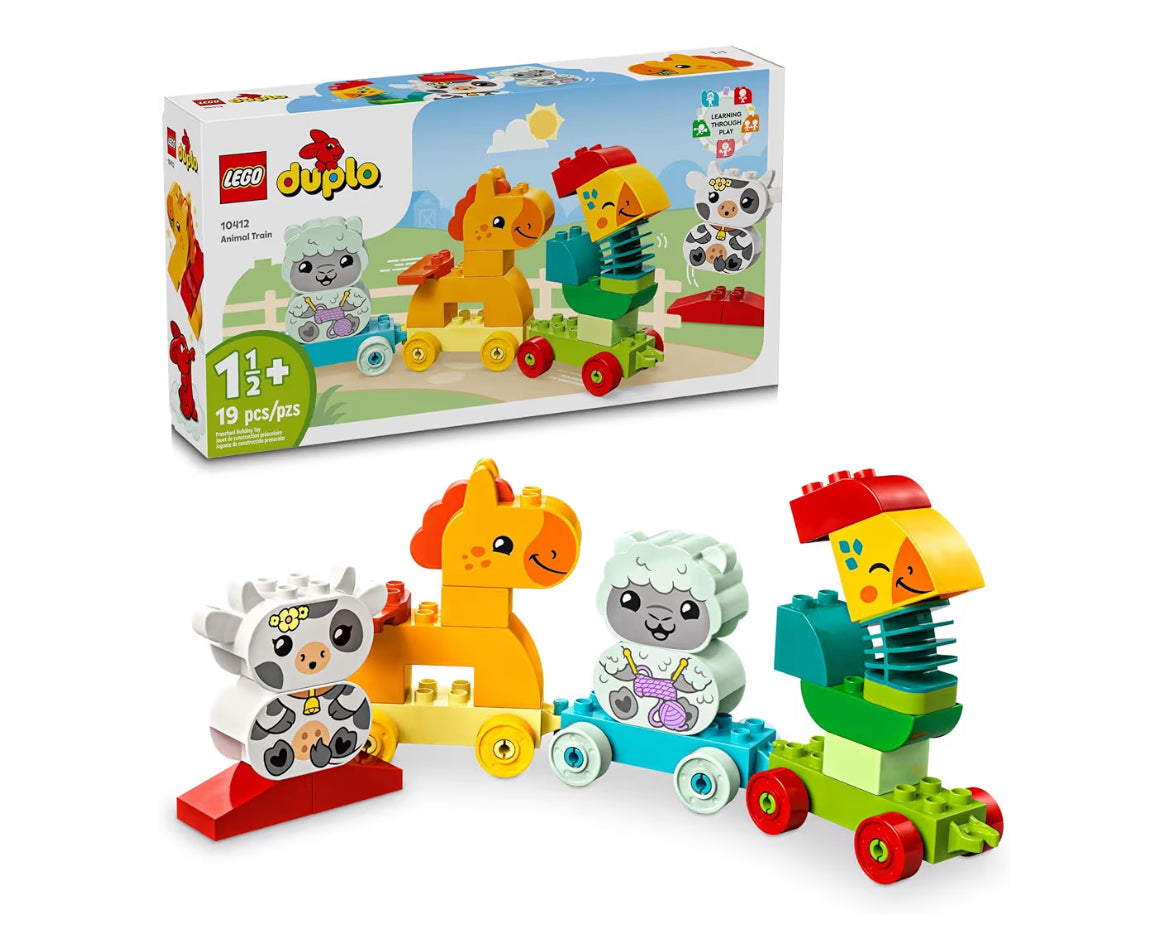 LEGO DUPLO My First Animal Train Boustel en Perdspeelding met 4 Dierfigure
