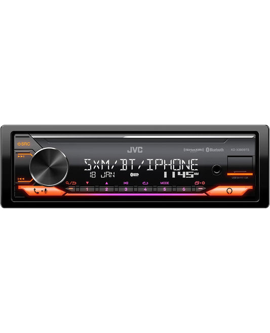 JVC KD-X380BTS Digitale Media Motorontvanger Met Bluetooth, USB, SiriusXM, Amazon Alexa