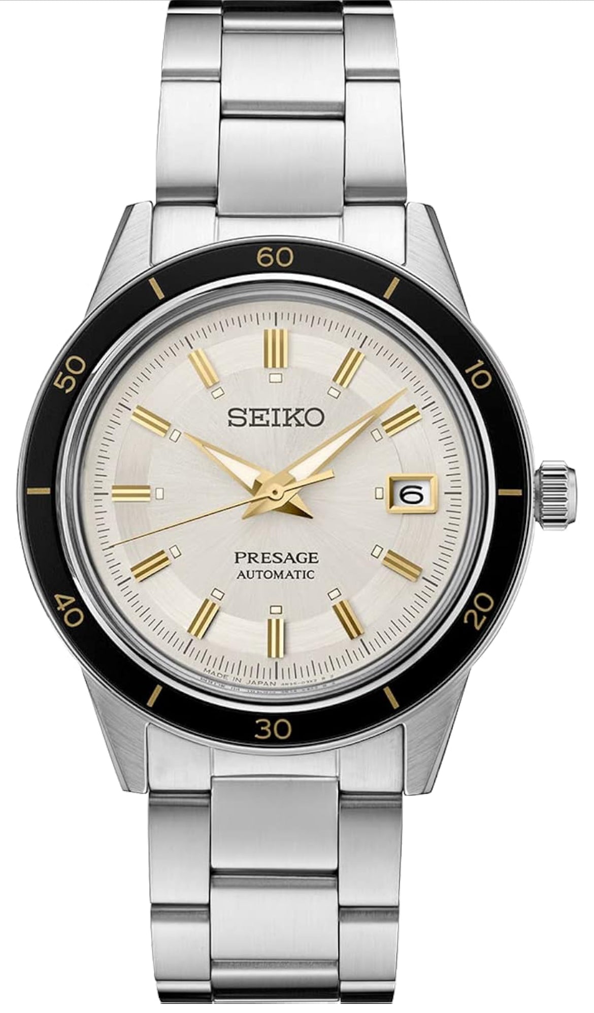 SEIKO Outomatiese Horlosie vir Mans - Presage Versameling met Vintage 1960's Horlosie Inspirasie - 50M Waterbestand