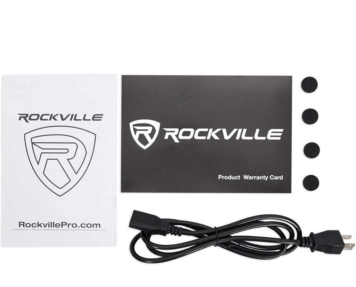 Rockville (2) DPM6W Dual Powered 6.5" 420 Watt Active Studio Monitor Speakers