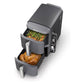 Ninja Air Fryer, 10QT DoubleStack XL 2-Basket, Compact Design, Cooks 5lb Whole Chicken, Feeds Up to 8 People, 6-in-1 Air Fryer - Grey, SL401