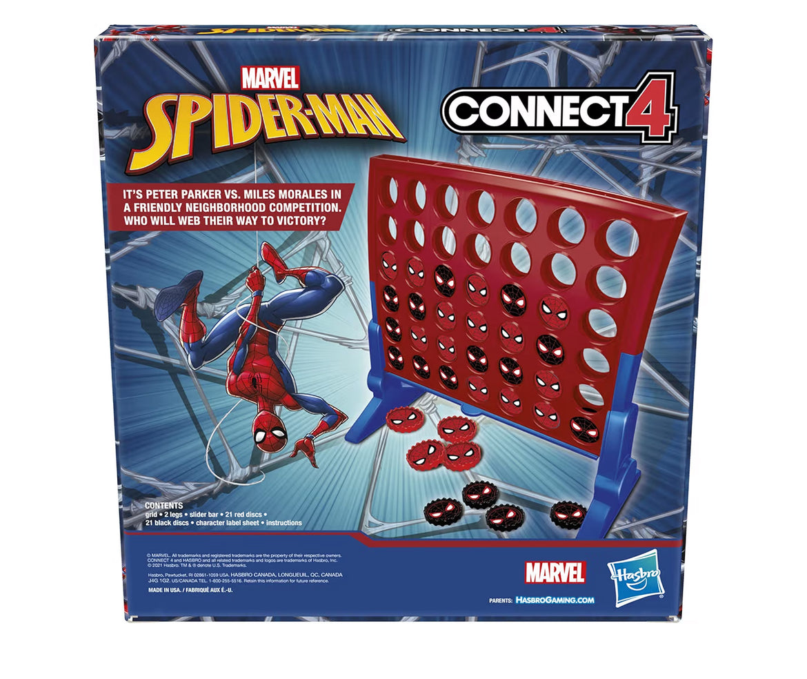 Hasbro Gaming Connect 4 Marvel Spider-Man Edition, Strategy Board Game for 2 Players