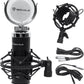 Rockville Pair APM8B 8" 500w Studio Monitors+Stands+Pads+ Headphones+Mic and Shield
