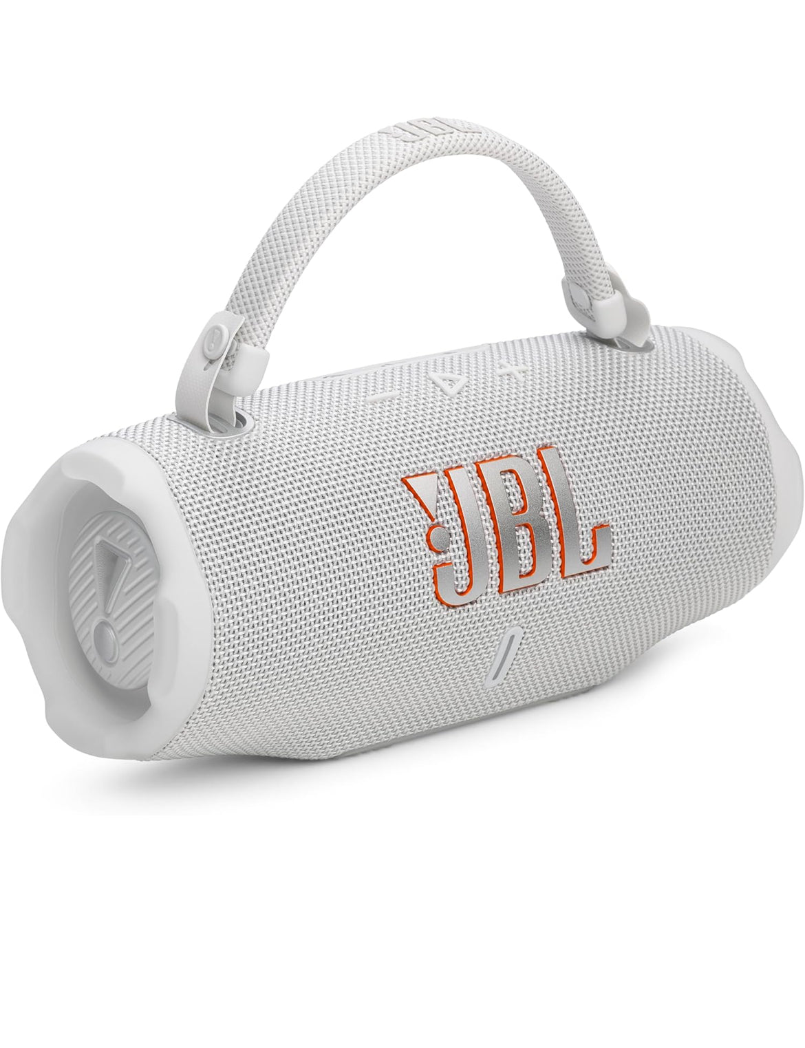 JBL Charge 6 - Portable Waterproof & Drop-Proof Bluetooth Speaker with a Sturdy/Removable Carrying Strap (White)