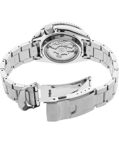SEIKO Outomatiese Horlosie vir Mans - 5 Sports - Dag/Datum Kalender, LumiBrite Wysers en Merkers, en Roterende Ring, 100m Waterbestand