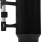 Insulated Stainless Steel Tumbler w/ Reusable Straw & Leak-Proof Lid Easy Carry Handle 40oz (Black)