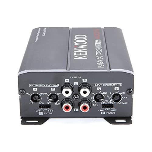 Kenwood KAC-M1814 4-Kanaal Kompakte Brugbare Mariene/Motorsport 400W Maksimum Krag Digitale Versterker